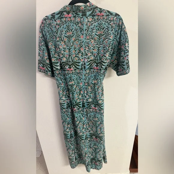 Floral Block print Dress Size XL - Picture 4 of 4